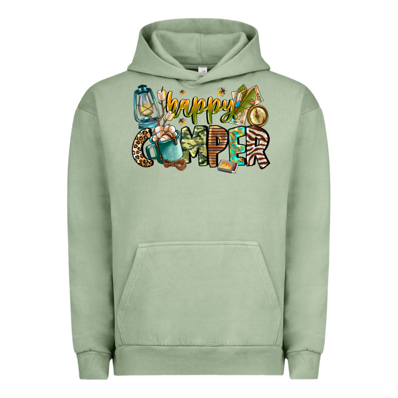 Happy Camper Urban Hoodie by CowhideDigitalArt | Teevron