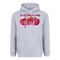 Heather Grey In October we wear pink Breast Cancer Heavyweight Hoodie - FaDigitalArtStudio