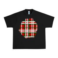 Black Christmas Tartan Patch Urban Heavy Tee - BundleAndBundleShop