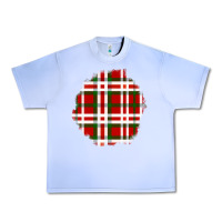 Grape Ice Christmas Tartan Patch Urban Heavy Tee - BundleAndBundleShop