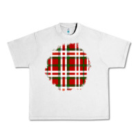 Lunar Rock Christmas Tartan Patch Urban Heavy Tee - BundleAndBundleShop