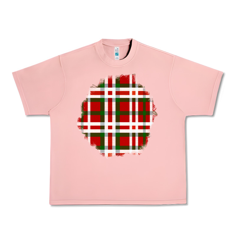 Christmas Tartan Patch Urban Heavy Tee by BundleAndBundleShop | Teevron