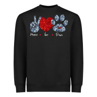 Peace Love Paws Heavyweight Sweatshirt | Teevron