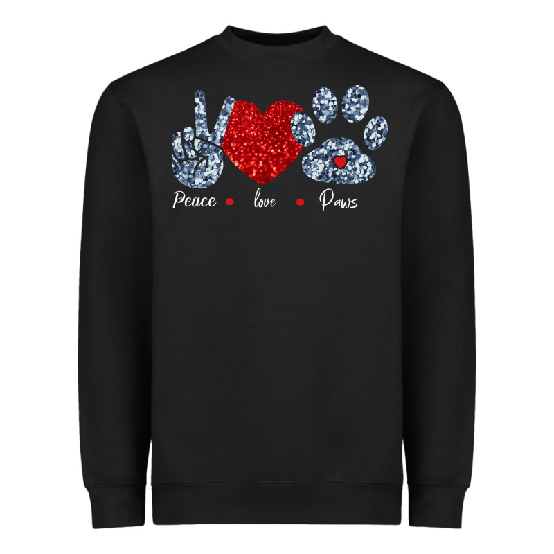 Peace Love Paws Heavyweight Sweatshirt by Bettercallsaul | Teevron