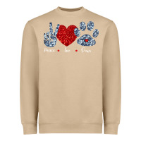 Mushroom Peace Love Paws Heavyweight Sweatshirt - Bettercallsaul