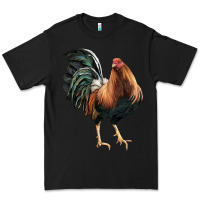 Black American Game Rooster Premium Tee - LillyAllenDesigns