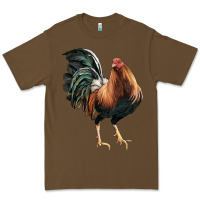 Cacao American Game Rooster Premium Tee - LillyAllenDesigns