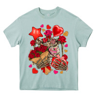 Arona valentines day skeleton Heavy Core Tee - NancyCooperArtShop