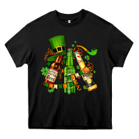 Black st patrick's beers flags and hat Heavy Core Tee - AdoDesignShop
