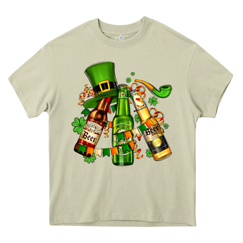 St Patrick's Beers Flags And Hat Heavy Core Tee by AdoDesignShop | Teevron