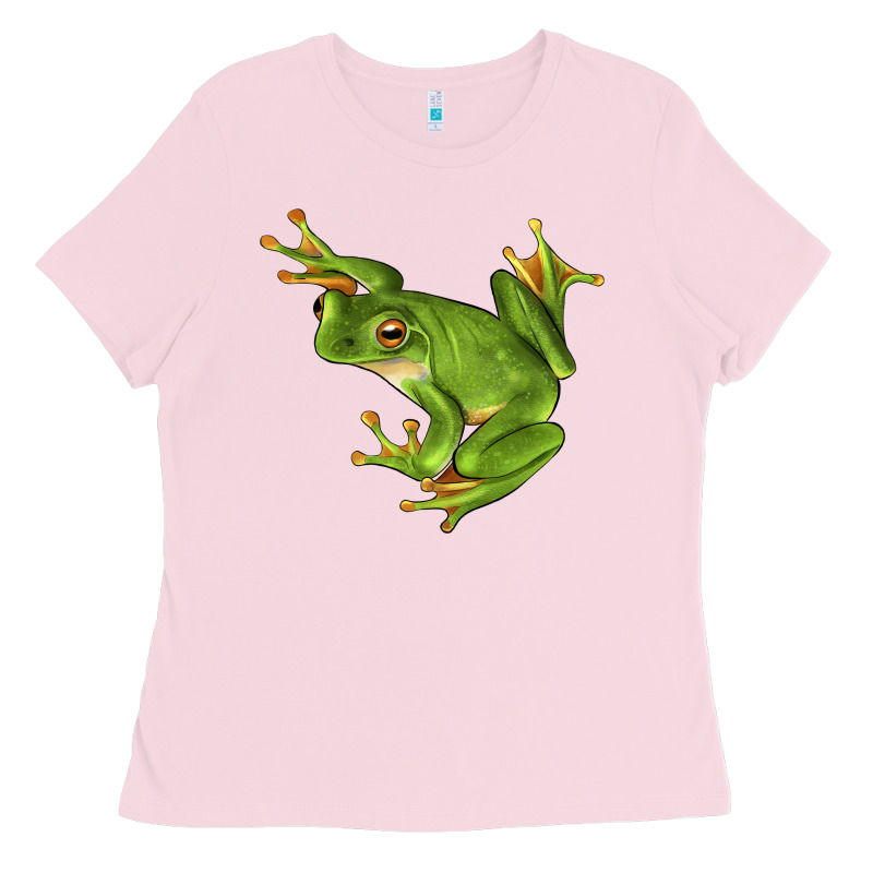 White Lipped Tree Frog Illustrations Ladies Tee by LillyAllenDesigns | Teevron