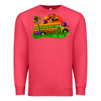 Cardinal Halloween School Bus Premium Sweatshirt - FaDigitalArtStudio