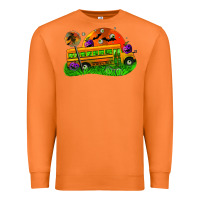 Carrot Halloween School Bus Premium Sweatshirt - FaDigitalArtStudio