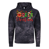 Cloud Black Deer Christmas reindeer Vintage Hoodie - NancyCooperArtShop