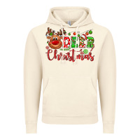 Vintage Artic Deer Christmas reindeer Vintage Hoodie - NancyCooperArtShop