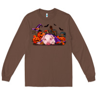 Chestnut Halloween Baby Pig Long Sleeve Tee - RanaPortraitStore