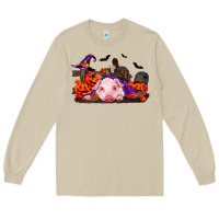 Mushroom Halloween Baby Pig Long Sleeve Tee - RanaPortraitStore