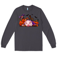 Smoke Halloween Baby Pig Long Sleeve Tee - RanaPortraitStore