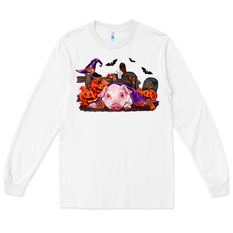 Halloween Baby Pig Long Sleeve Tee by RanaPortraitStore | Teevron