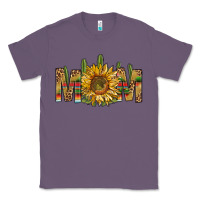 Lavender Western Mom With Sunflower Classic Tee - BundleAndBundleShop