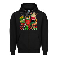 Black tis the season Zipper Hoodie - CowGirlArtShop
