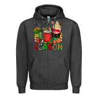Charcoal Heather tis the season Zipper Hoodie - CowGirlArtShop