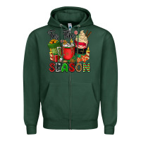 Sports Green tis the season Zipper Hoodie - CowGirlArtShop