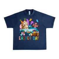 Navy Easter Day With Truck Urban Heavy Tee - BundleAndBundleShop