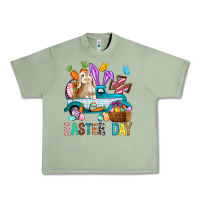 Oil Green Easter Day With Truck Urban Heavy Tee - BundleAndBundleShop