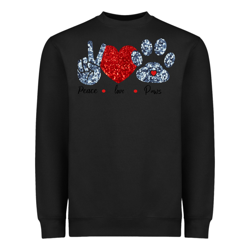 Peace Love Paws Heavyweight Sweatshirt by Bettercallsaul | Teevron
