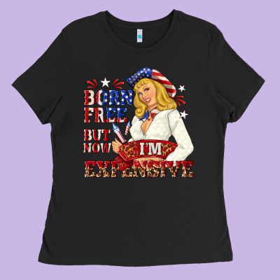 Born Free But Now Im Expensive Ladies Tee Designed By Nancycooperartshop