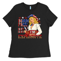 Black born free but now im expensive Ladies Tee - NancyCooperArtShop