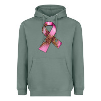 Sage Breast Cancer ribbon Heavyweight Hoodie - FaDigitalArtStudio