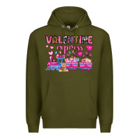 Army Green valentine express olivia Premium Hoodie - OliviaCreatesArt
