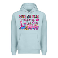 Blue Mist valentine express olivia Premium Hoodie - OliviaCreatesArt