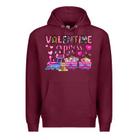 Burgundy valentine express olivia Premium Hoodie - OliviaCreatesArt