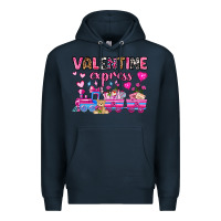 Navy valentine express olivia Premium Hoodie - OliviaCreatesArt