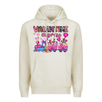 Oatmeal Heather valentine express olivia Premium Hoodie - OliviaCreatesArt