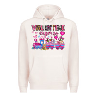 Pale Pink valentine express olivia Premium Hoodie - OliviaCreatesArt