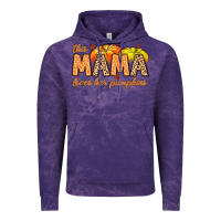 Cloud Purple this mama loves her pumpkins Vintage Hoodie - MaliasSmallBusiness