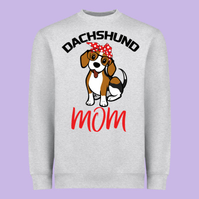Dachshund Mom Heavyweight Sweatshirt Designed By Bettercallsaul