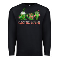 Black Cactus Lover Cactus Coffee Cups Premium Sweatshirt - FaDigitalArtStudio