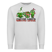 Dove Grey Cactus Lover Cactus Coffee Cups Premium Sweatshirt - FaDigitalArtStudio