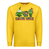 Lemon Cactus Lover Cactus Coffee Cups Premium Sweatshirt - FaDigitalArtStudio
