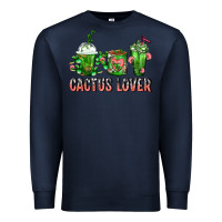 Navy Cactus Lover Cactus Coffee Cups Premium Sweatshirt - FaDigitalArtStudio