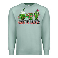 Seafoam Cactus Lover Cactus Coffee Cups Premium Sweatshirt - FaDigitalArtStudio