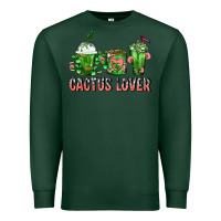 Sports Green Cactus Lover Cactus Coffee Cups Premium Sweatshirt - FaDigitalArtStudio