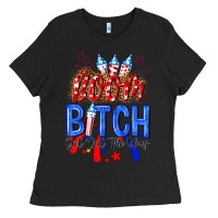 Black boom bitch get out the way Ladies Tee - NancyCooperArtShop
