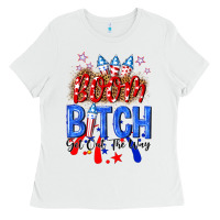 White boom bitch get out the way Ladies Tee - NancyCooperArtShop