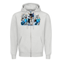Dove Grey let it snow Zipper Hoodie - CowGirlArtShop